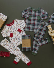 Load image into Gallery viewer, Mebie Baby Red Nutcracker Sustainable Bamboo Kids&#39; Cozy Pajamas Lounge Set
