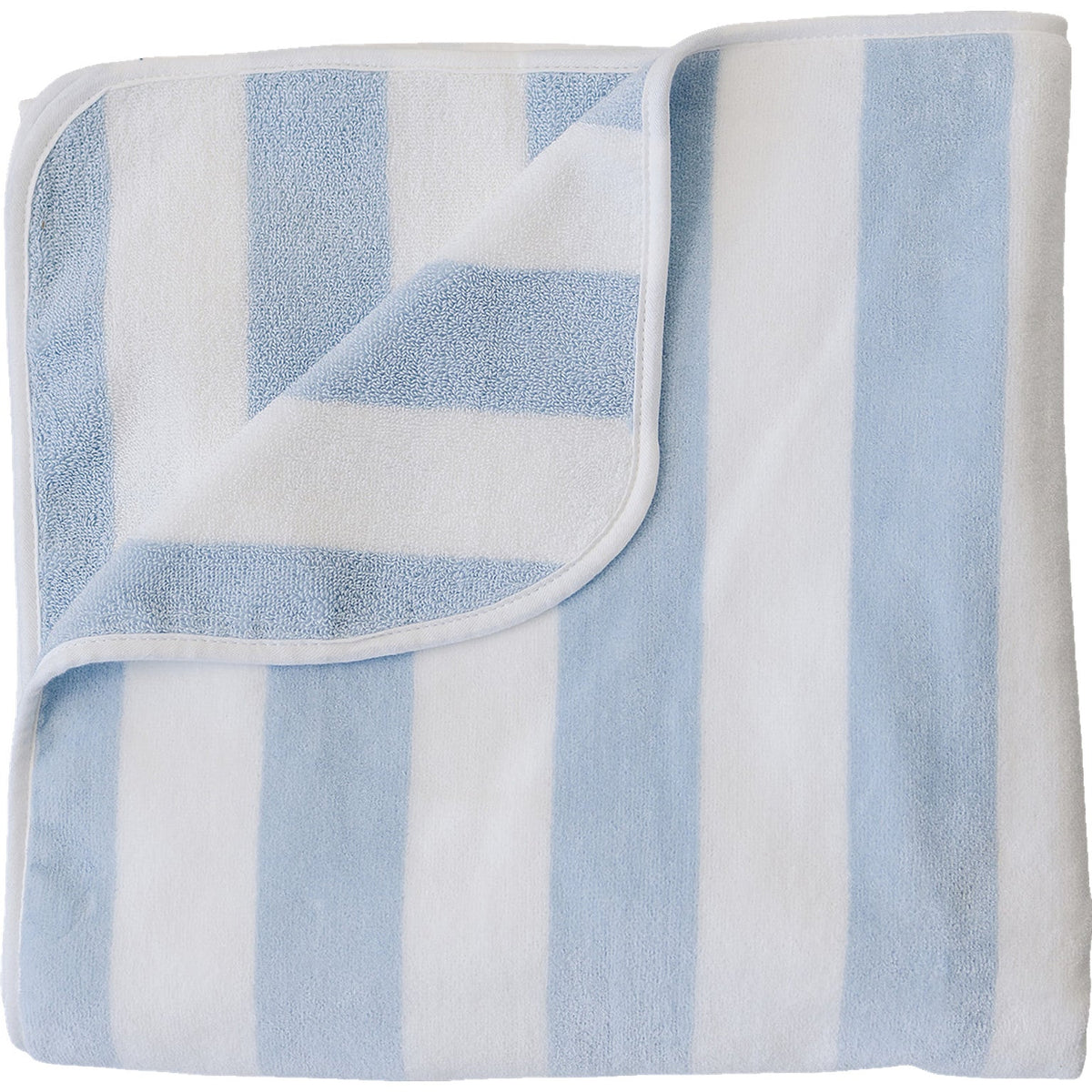 Mebie Baby Seaside Stripe Organic Cotton Beach Towel – Optional Name Embroidery