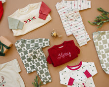 Load image into Gallery viewer, Tiny Trees Christmas Organic Cotton Lounge Set
