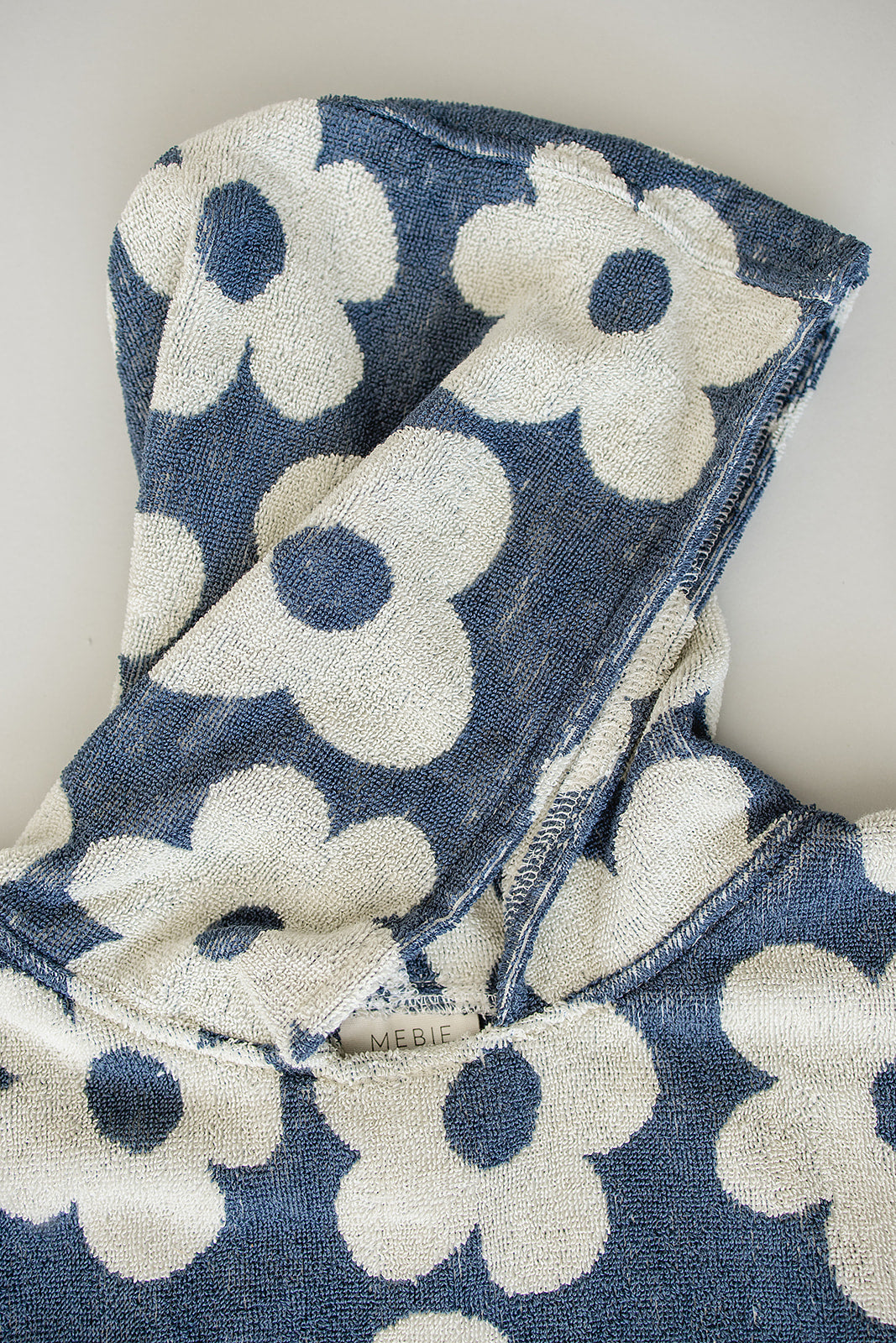 Mebie Baby Floral Organic Cotton Sustainable Hooded Poncho Beach Towel for Kids | Three Sizes Available