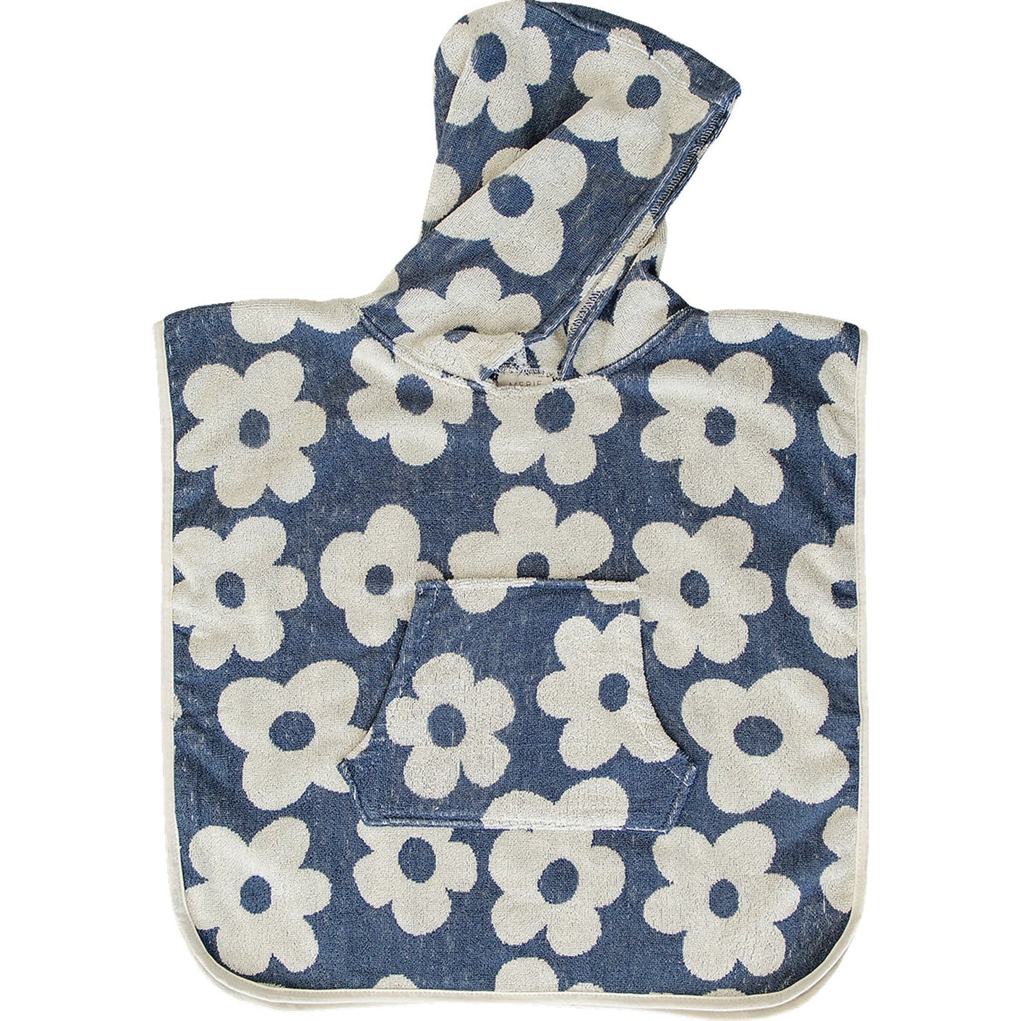 Mebie Baby Floral Organic Cotton Sustainable Hooded Poncho Beach Towel for Kids | Three Sizes Available