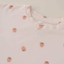 Load image into Gallery viewer, Organic Cotton Strawberry Print Shorts Set
