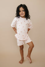 Load image into Gallery viewer, Organic Cotton Strawberry Print Shorts Set
