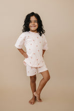 Load image into Gallery viewer, Organic Cotton Strawberry Print Shorts Set
