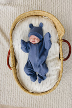 Load image into Gallery viewer, Luna + Luca Bear Waffle Set - Stormy Blue
