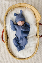 Load image into Gallery viewer, Luna + Luca Bear Waffle Set - Stormy Blue
