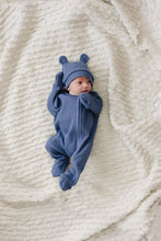 Load image into Gallery viewer, Luna + Luca Bear Waffle Set - Stormy Blue
