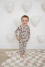 Load image into Gallery viewer, Conversation Hearts Ribbed Bamboo Cozy Set
