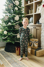 Load image into Gallery viewer, Mebie Baby Green Nutcracker Sustainable Bamboo Kids&#39; Cozy Pajamas Lounge Set
