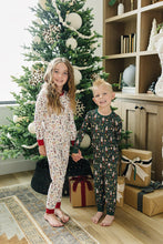 Load image into Gallery viewer, Mebie Baby Green Nutcracker Sustainable Bamboo Kids&#39; Cozy Pajamas Lounge Set
