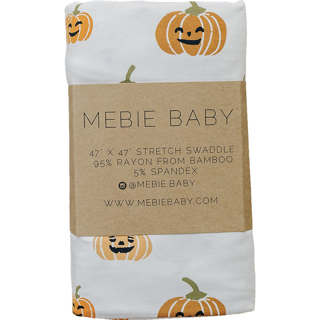 Mebie Baby Halloween Pumpkins Bamboo Stretch Swaddle