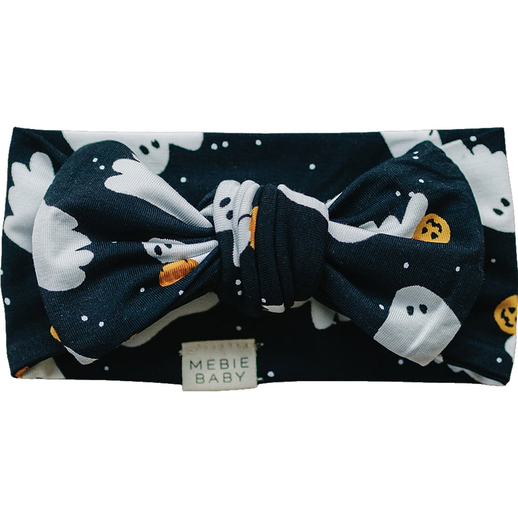 Mebie Baby Halloween-Themed Ghosts Bamboo Baby Head Wrap