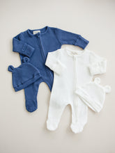 Load image into Gallery viewer, Luna + Luca Bear Waffle Set - Stormy Blue
