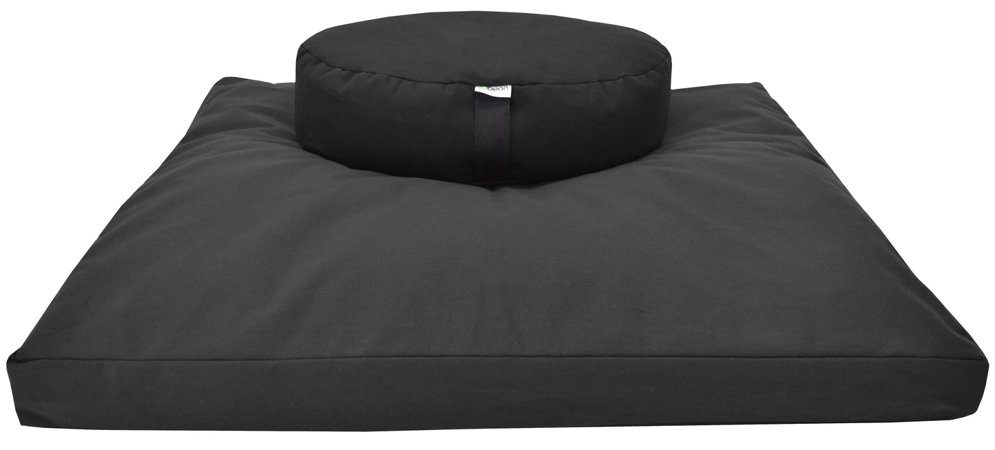 Meditation Cushion Set Zafu and Zabuton - Cotton ..Made in USA