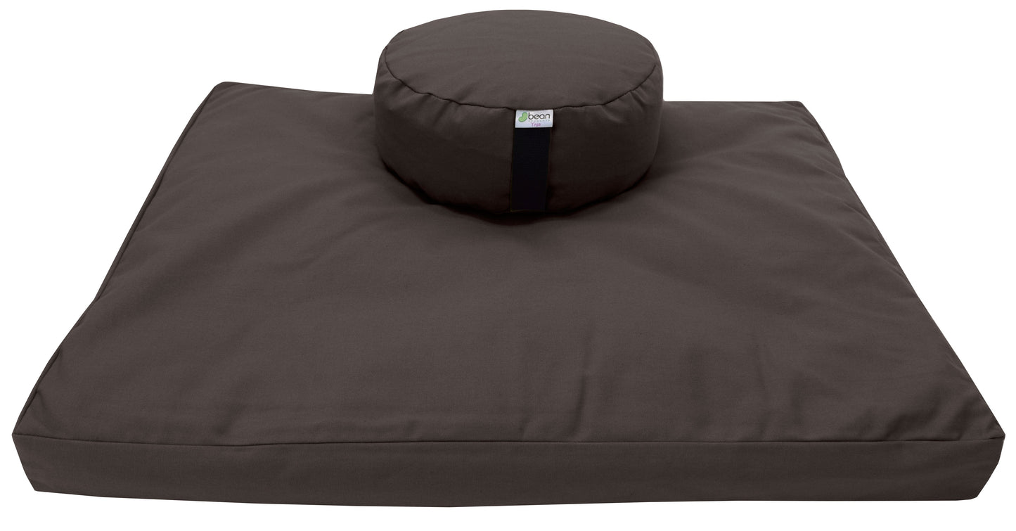 Meditation Cushion Set Zafu and Zabuton - Cotton ..Made in USA