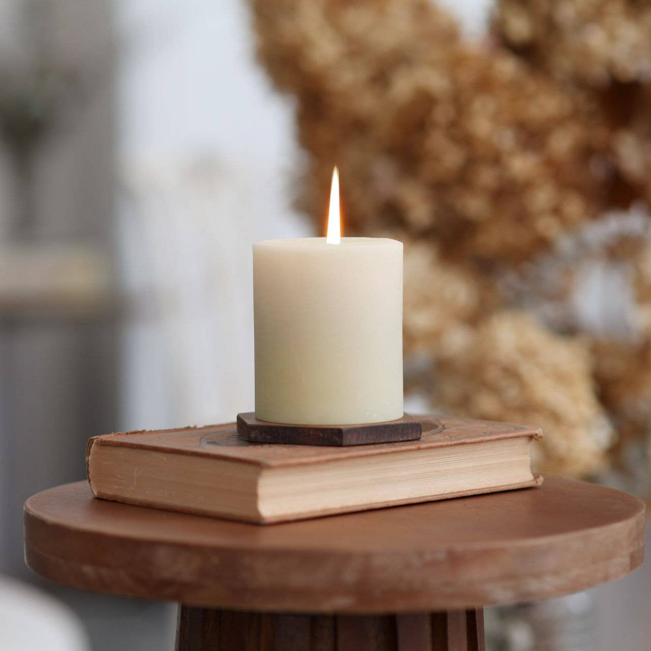 100% Pure Beeswax Pillar Candles (Multiple Colors)