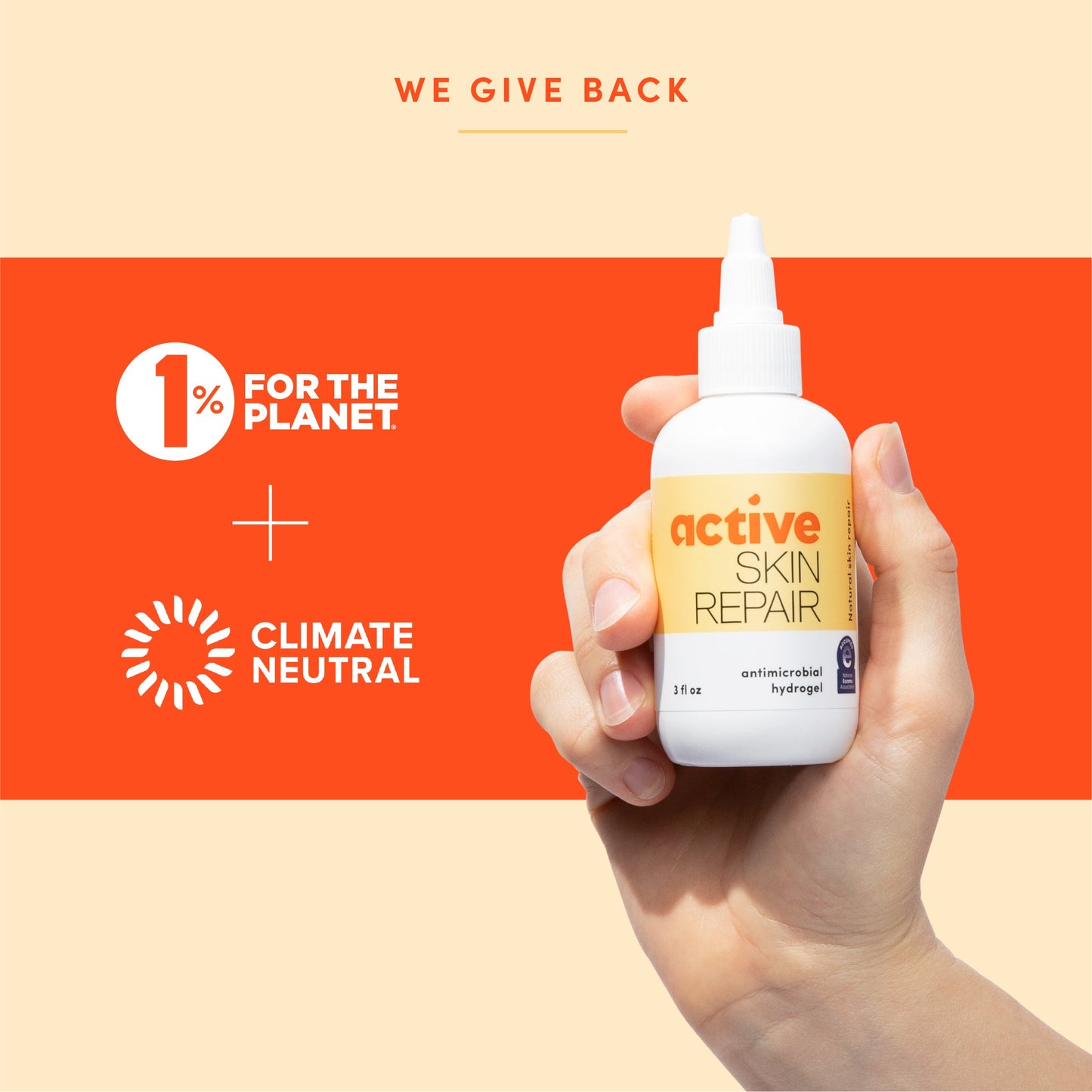 Active Skin Repair Hydrogel | FDA-Cleared Hypochlorous Acid Wound Care Gel | 0.012% HOCl First Aid Treatment | Medical-Grade Hydrogel for Cuts, Burns & Skin Repair | Made in USA - 3oz