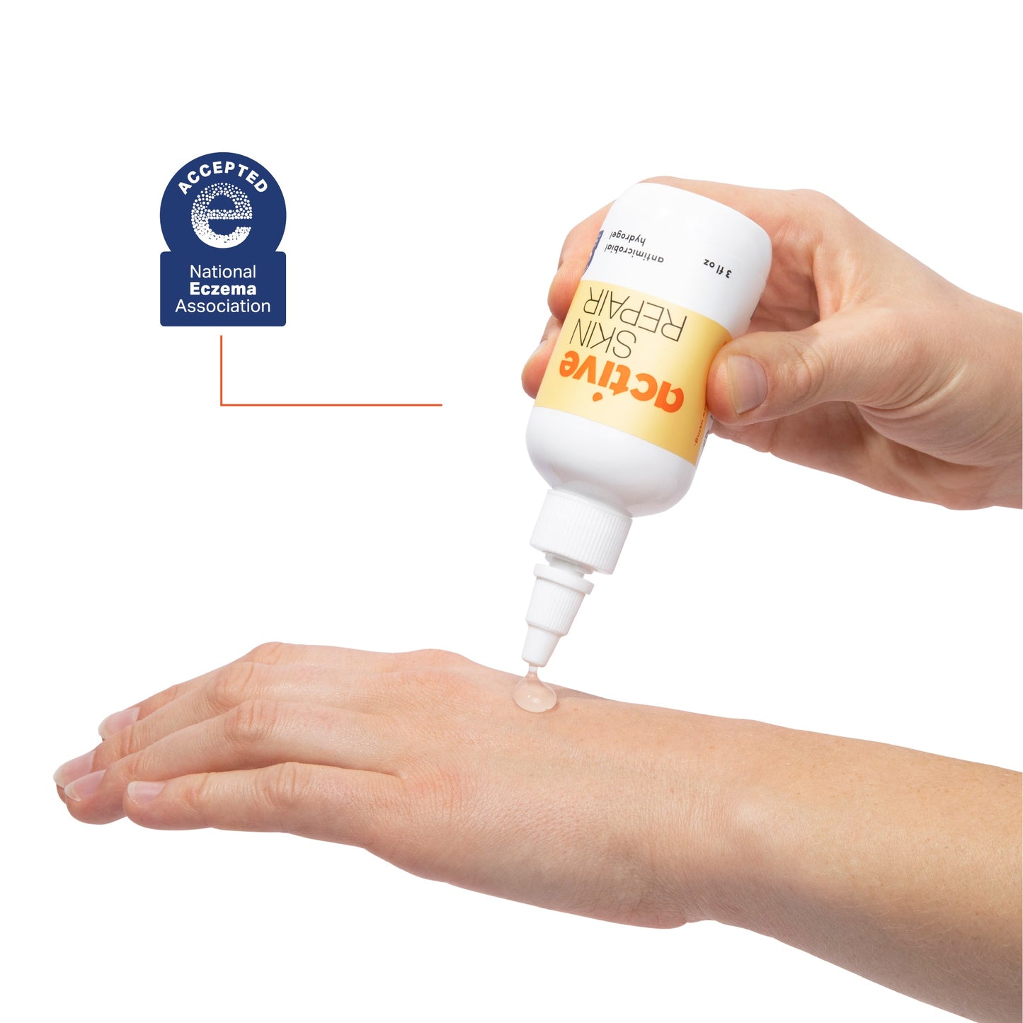 Active Skin Repair Hydrogel | FDA-Cleared Hypochlorous Acid Wound Care Gel | 0.012% HOCl First Aid Treatment | Medical-Grade Hydrogel for Cuts, Burns & Skin Repair | Made in USA - 3oz