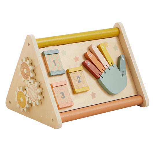 Wonder and Wise Wooden Toddler Activity Triangle