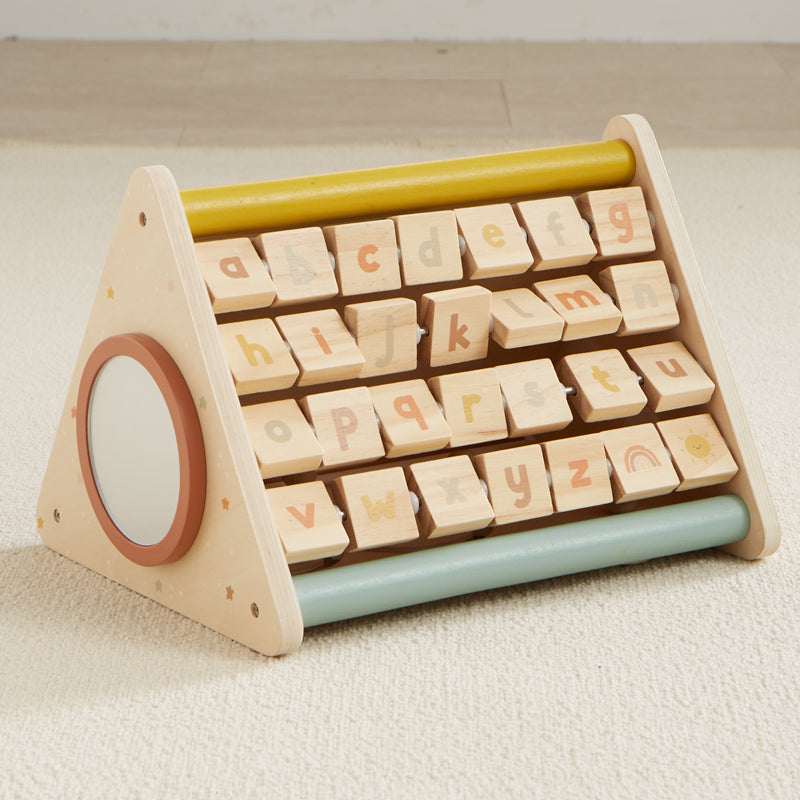 Wonder and Wise Wooden Toddler Activity Triangle