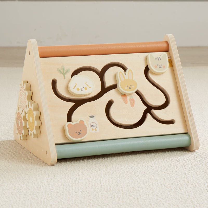 Wonder and Wise Wooden Toddler Activity Triangle