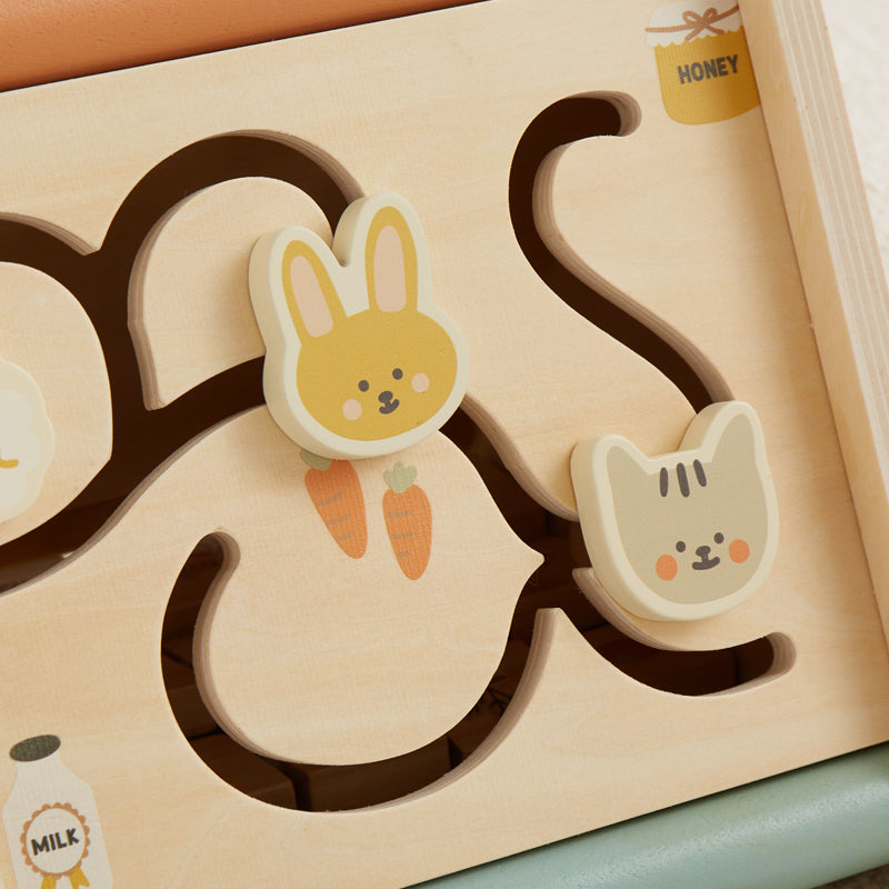 Wonder and Wise Wooden Toddler Activity Triangle