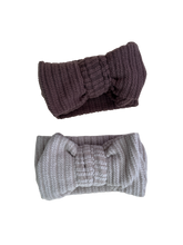 Load image into Gallery viewer, Luna + Luca Top Knot Headband - Brown
