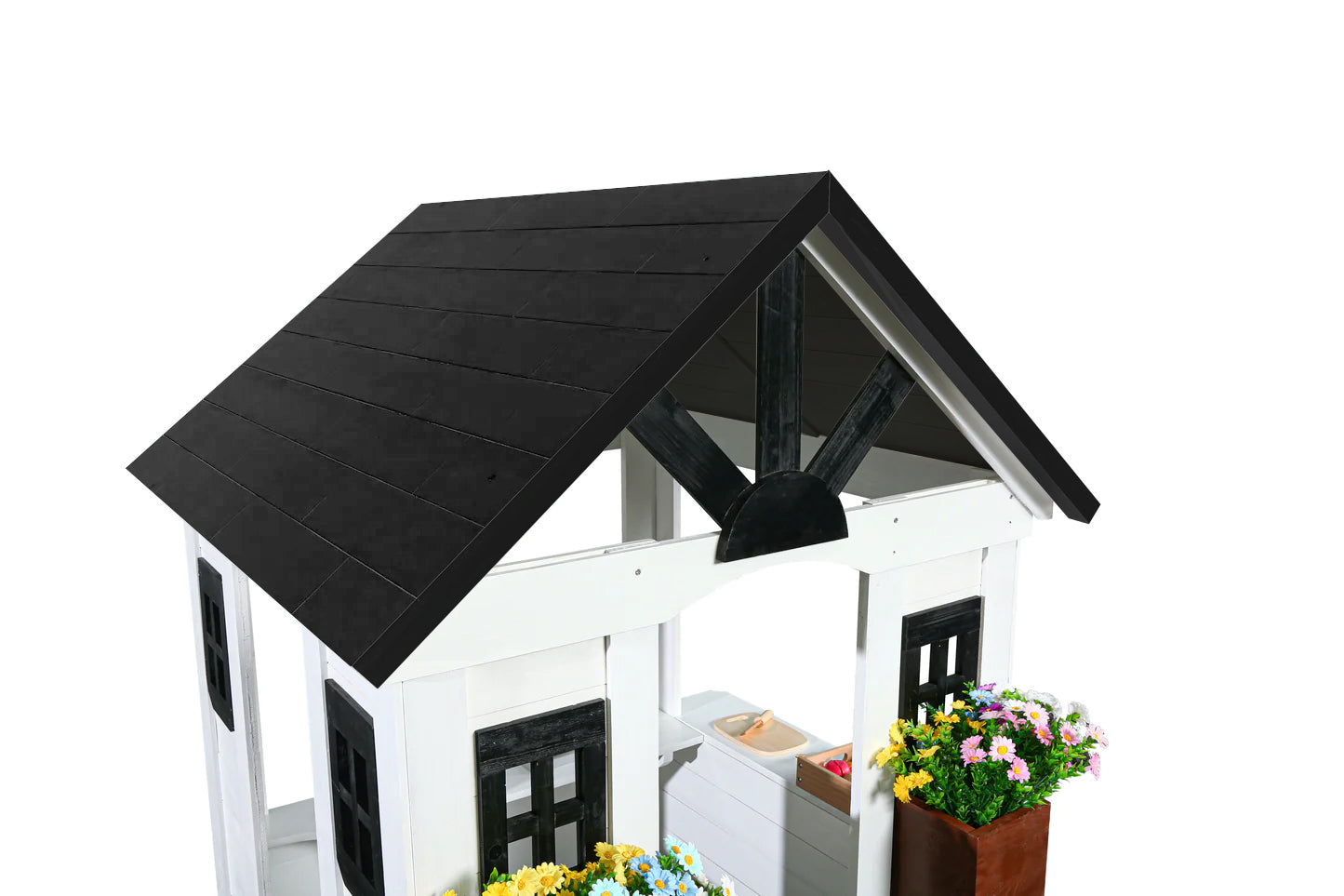 2Mamabees Sustainable Wooden Outdoor and Indoor Ajure Playhouse