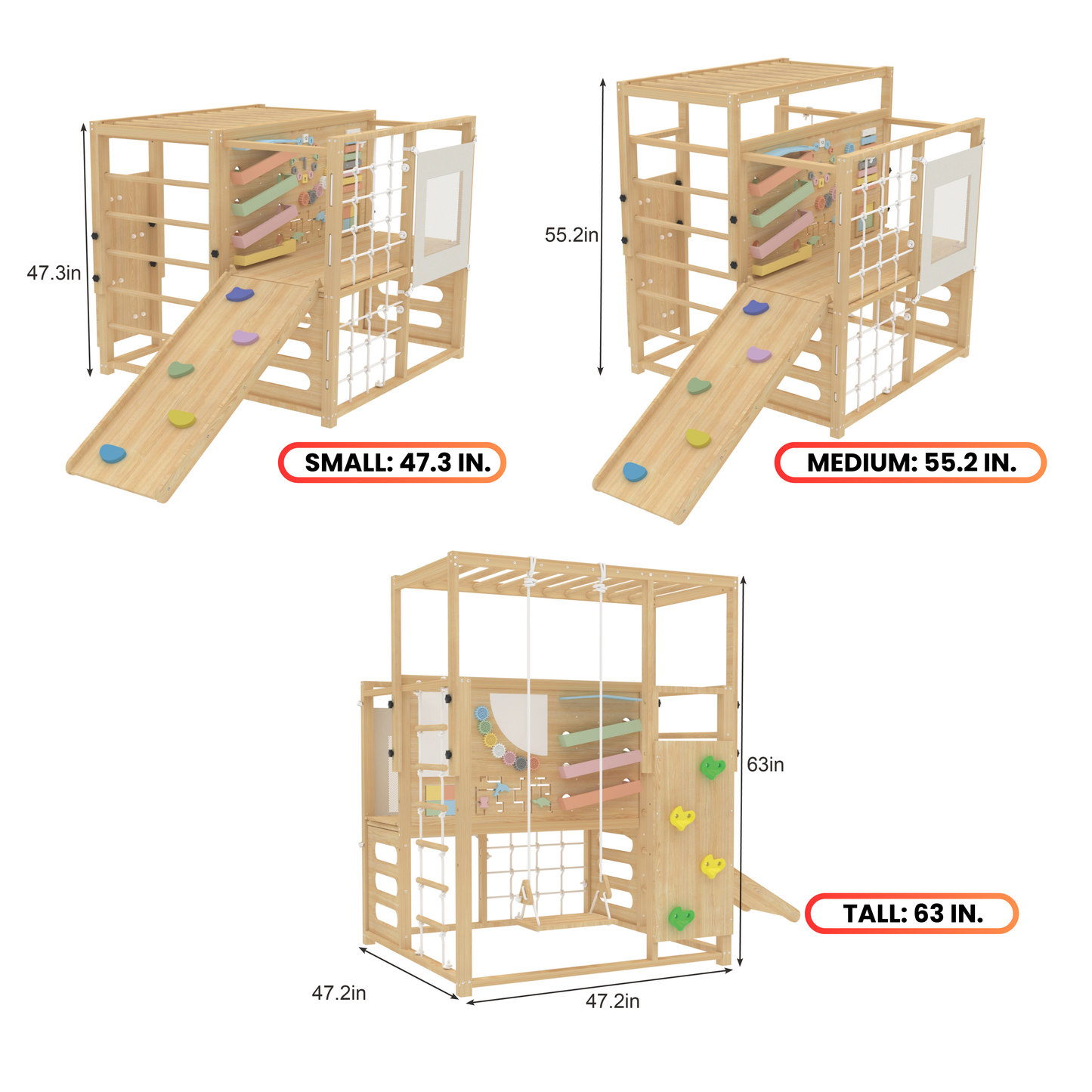 Avenlur Alpine Eco-Friendly Wooden Adventure Gym - Ultimate Indoor Play Experience