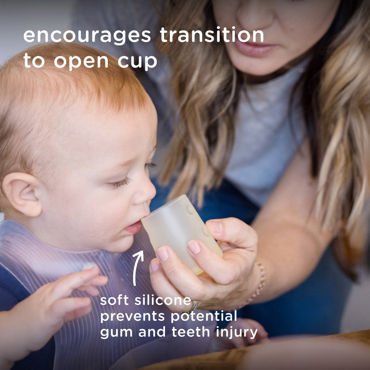 Olababy Small Open Cup for Babies, First Cup for 6 Months+ (2oz)