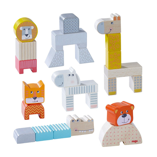 HABA Wooden Eco-Friendly Animal Parade Blocks