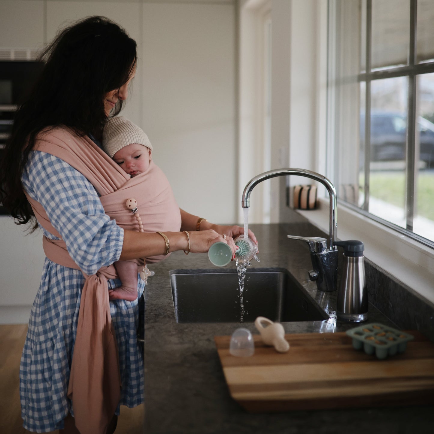 Mushie Organic Cotton Baby Wrap