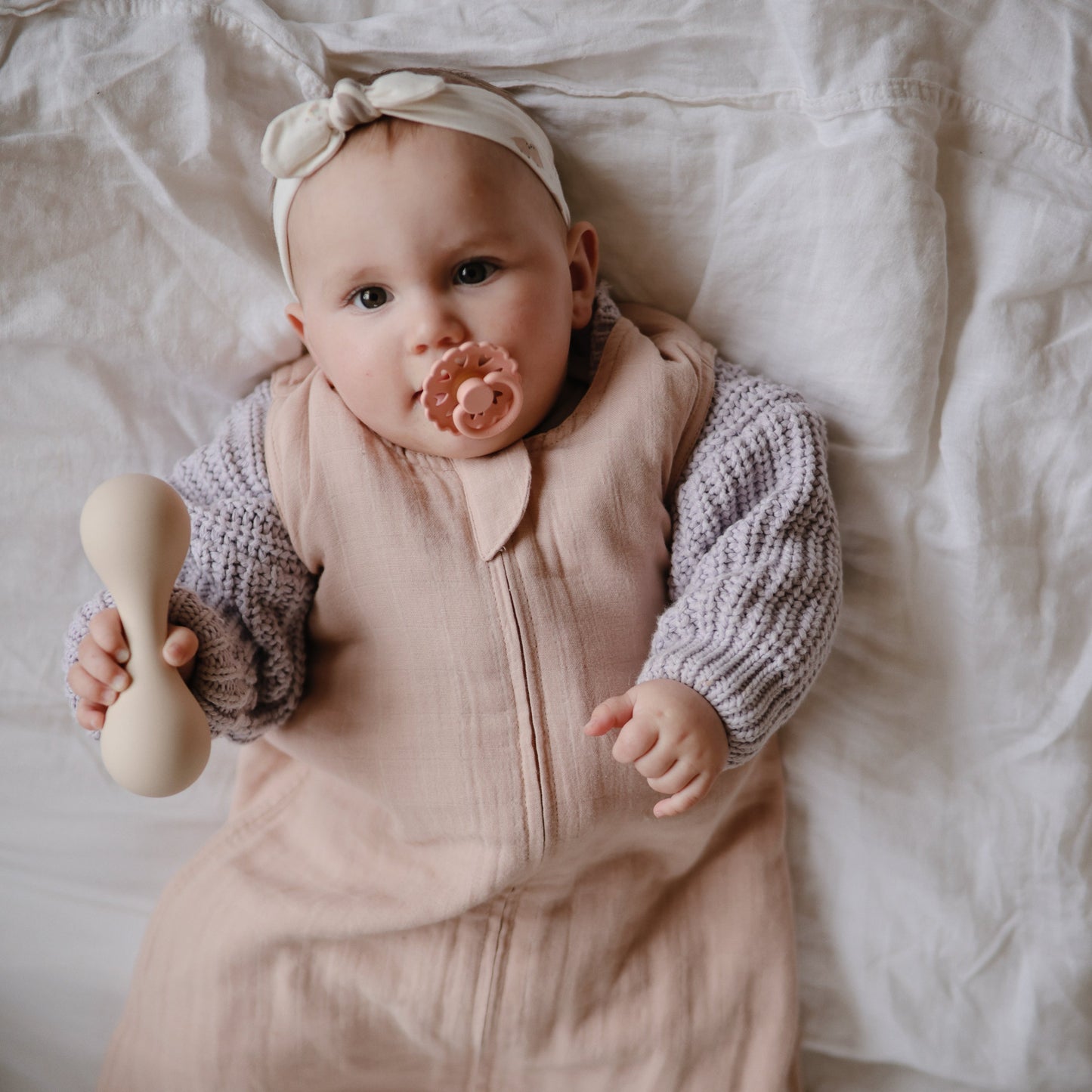 Mushie Organic Muslin Cotton Baby Sleep Bag | Lightweight Sustainable Sleep Sack