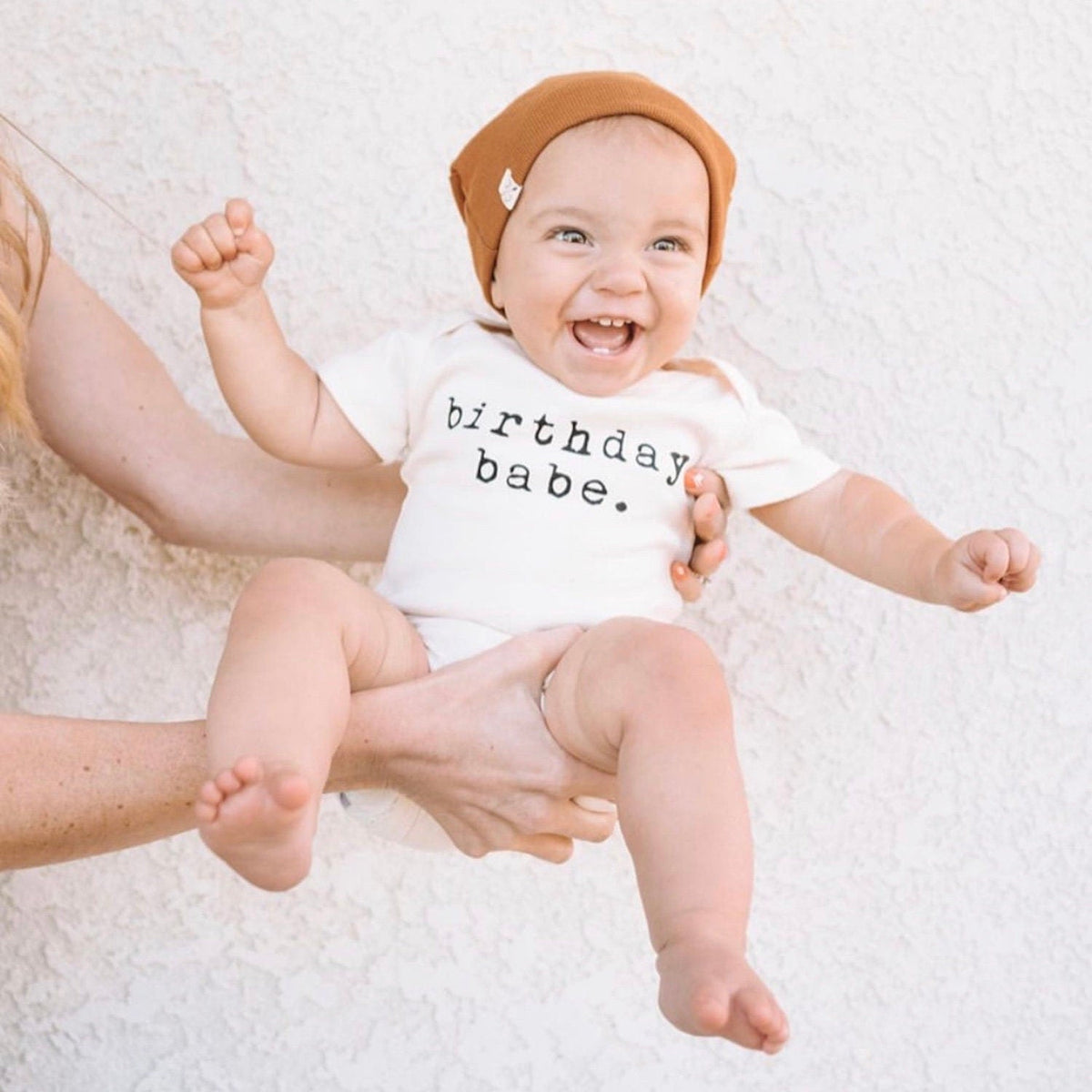 Birthday Babe Organic Cotton Baby Bodysuit – Short Sleeve, 0–24M