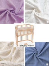Load image into Gallery viewer, Baby Bay Bassinet Cradle Custom Made Fitted Sheet - Organic Cotton Gauze
