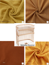 Load image into Gallery viewer, Baby Bay Bassinet Cradle Custom Made Fitted Sheet - Organic Cotton Gauze
