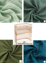 Load image into Gallery viewer, Baby Bay Bassinet Cradle Custom Made Fitted Sheet - Organic Cotton Gauze

