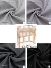 Load image into Gallery viewer, Baby Bay Bassinet Cradle Custom Made Fitted Sheet - Organic Cotton Gauze

