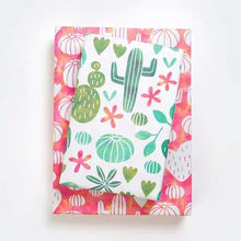 Load image into Gallery viewer, Watercolor Cactus • Double-Sided Eco Wrapping Paper • Everyday Edition

