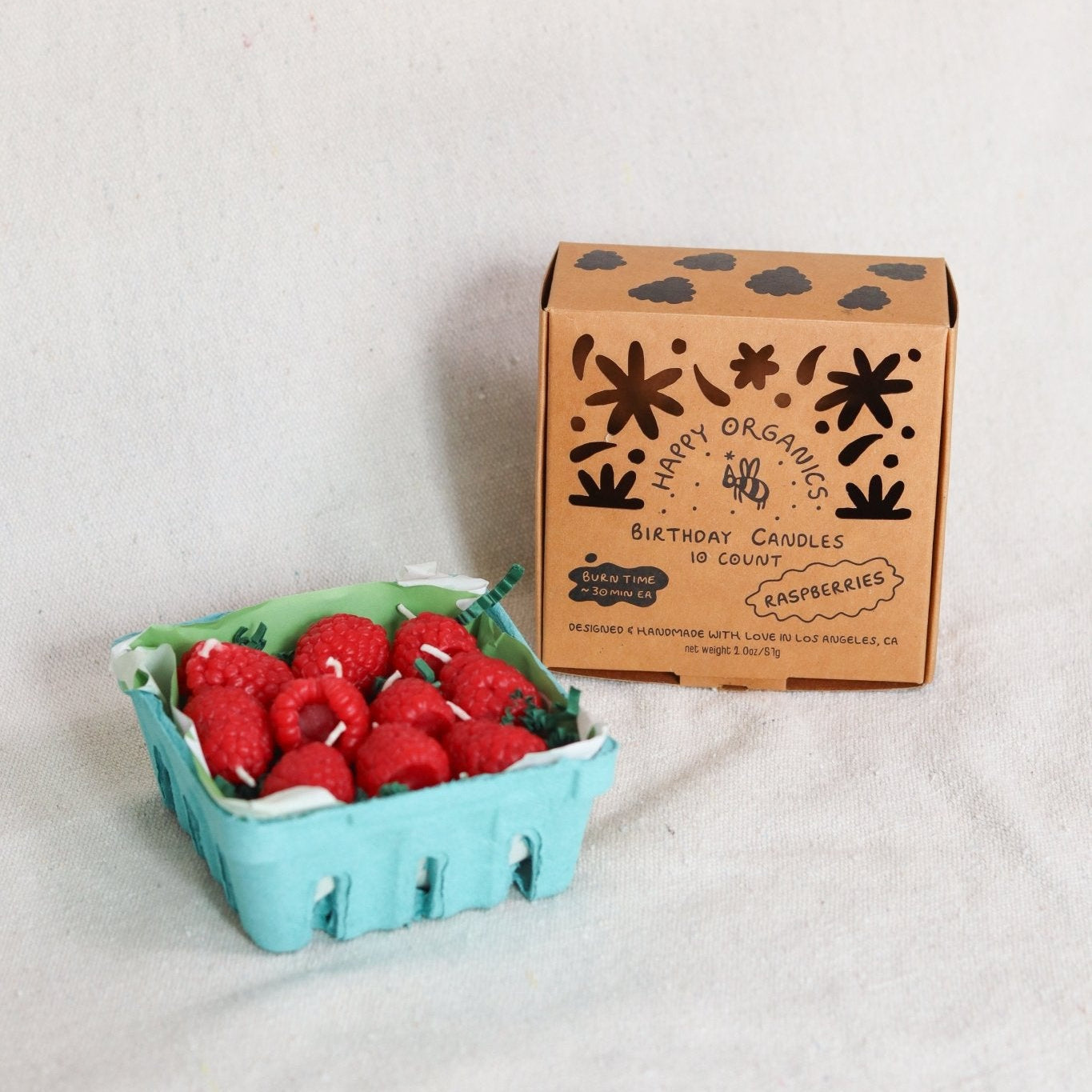 Beeswax Raspberry Candles - Thumbnail 3