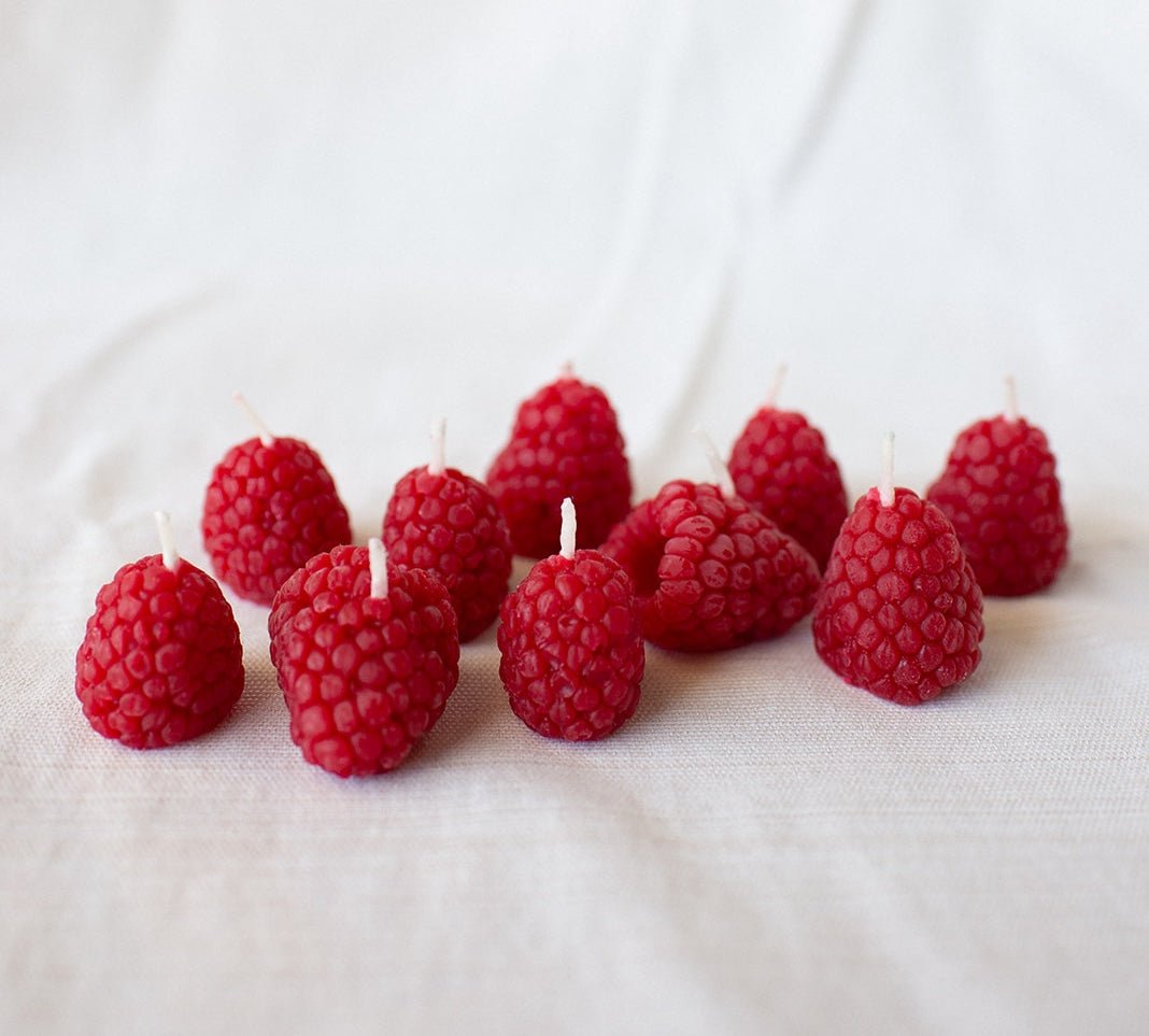 Beeswax Raspberry Candles - Thumbnail 2