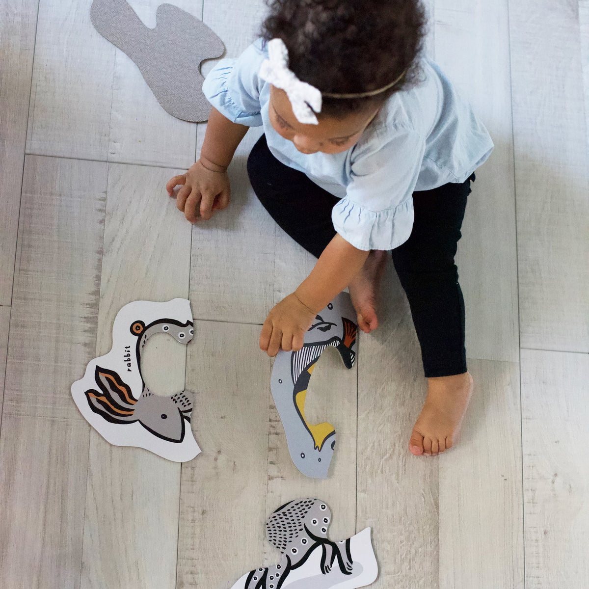 Wee Gallery Beginner Puzzles – Pets (6 Two-Piece Toddler Puzzles)