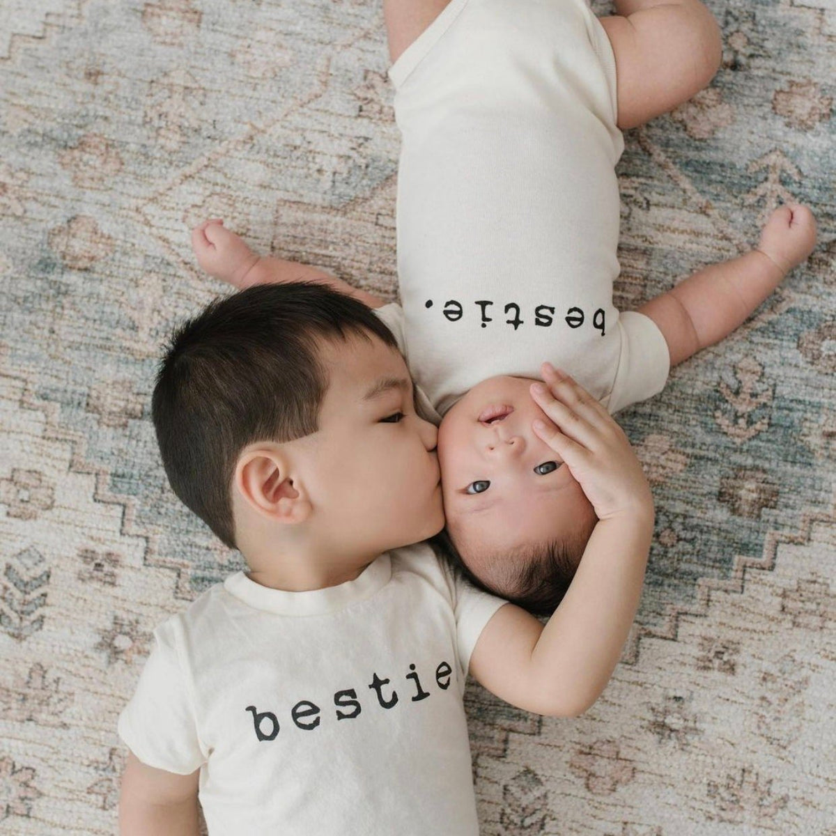 Bestie Organic Cotton Baby Bodysuit – Short Sleeve, 0–24M