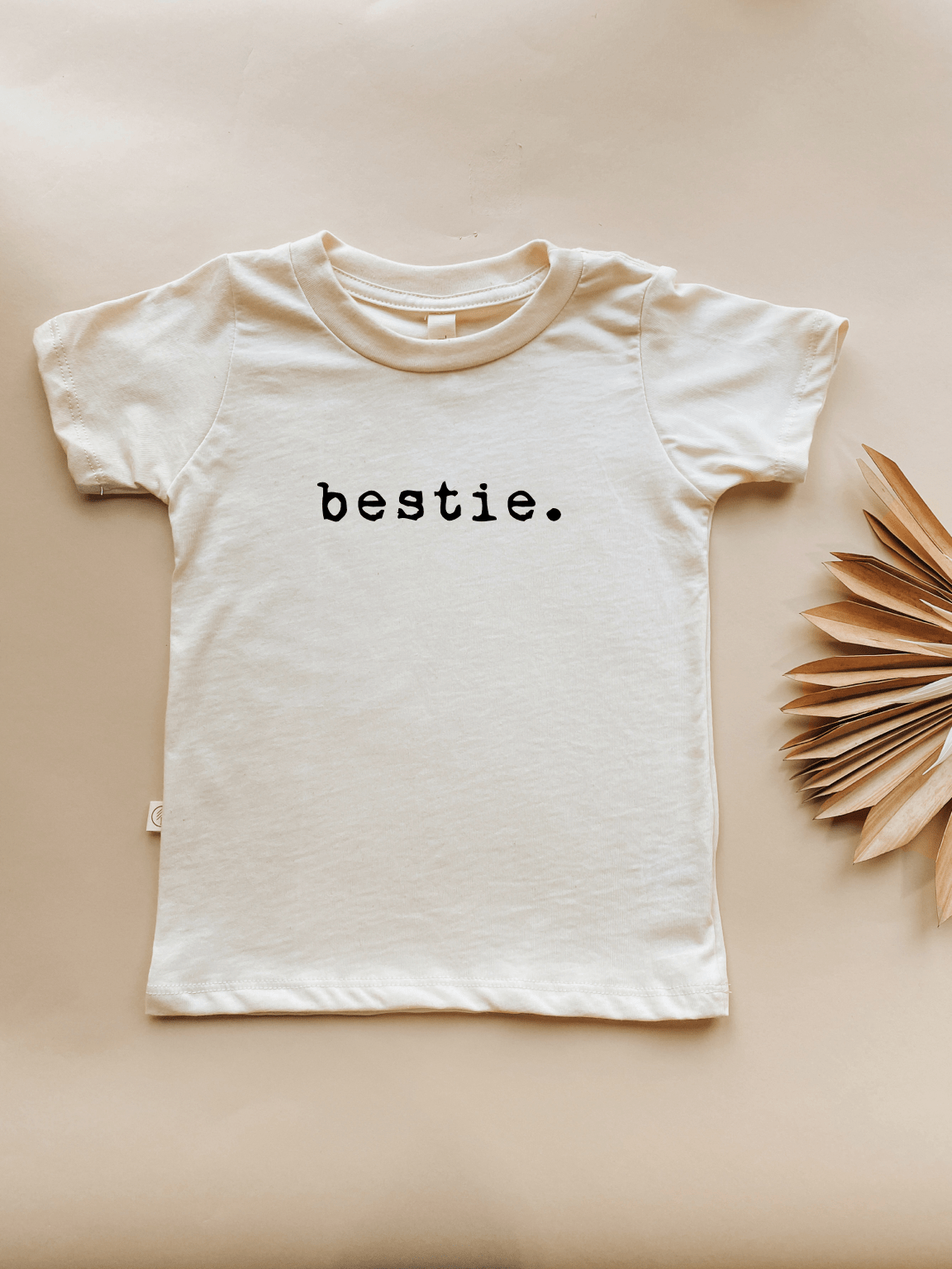 Bestie Organic Cotton Kids T-Shirt – Short Sleeve, 2T–12Y