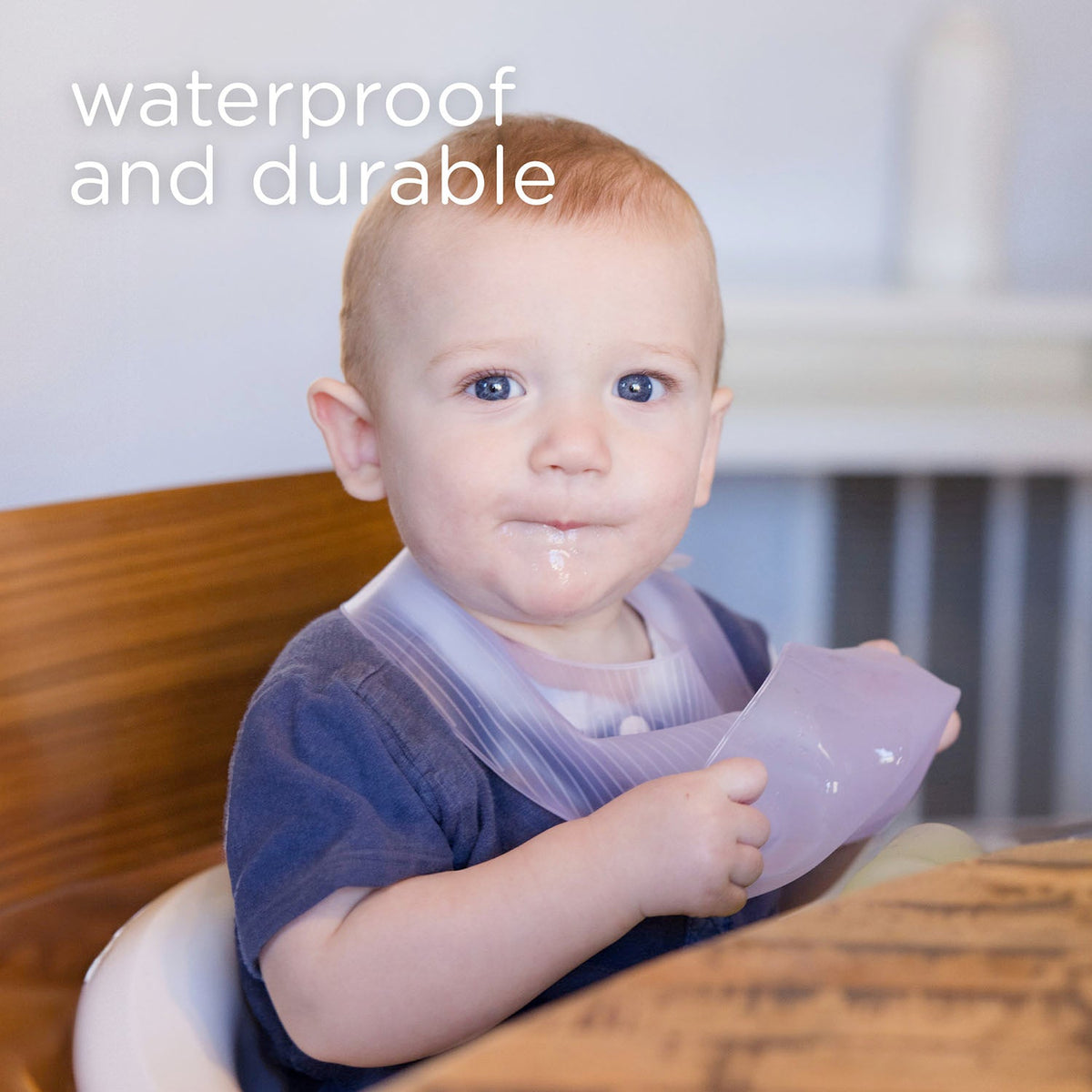 Olababy Silicone Bib with Pocket, Waterproof, Adjustable, 6 Months+