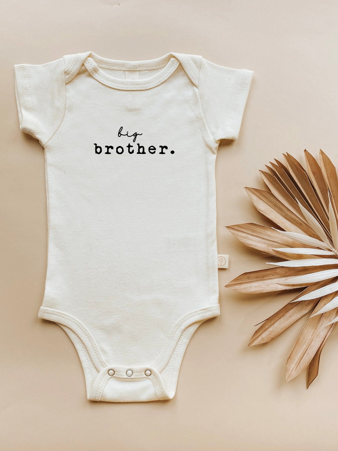 Big Brother Organic Cotton Baby Bodysuit – Short Sleeve, 12–18M