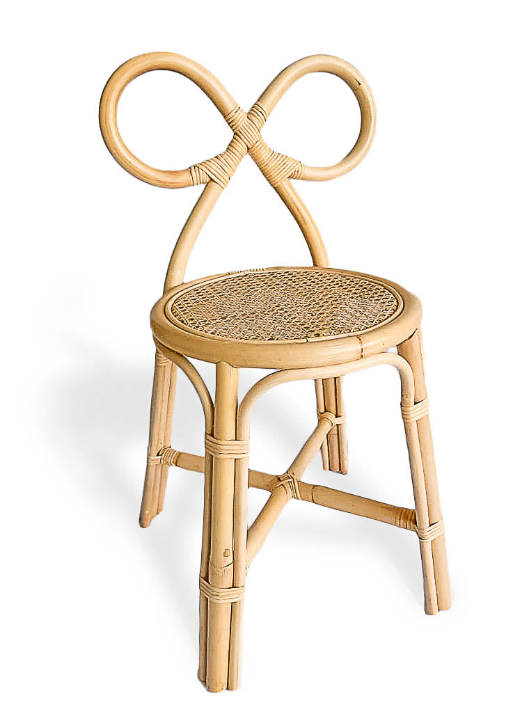 Poppie Sustainable Rattan Bow Chair | Kid and Adult Sizes