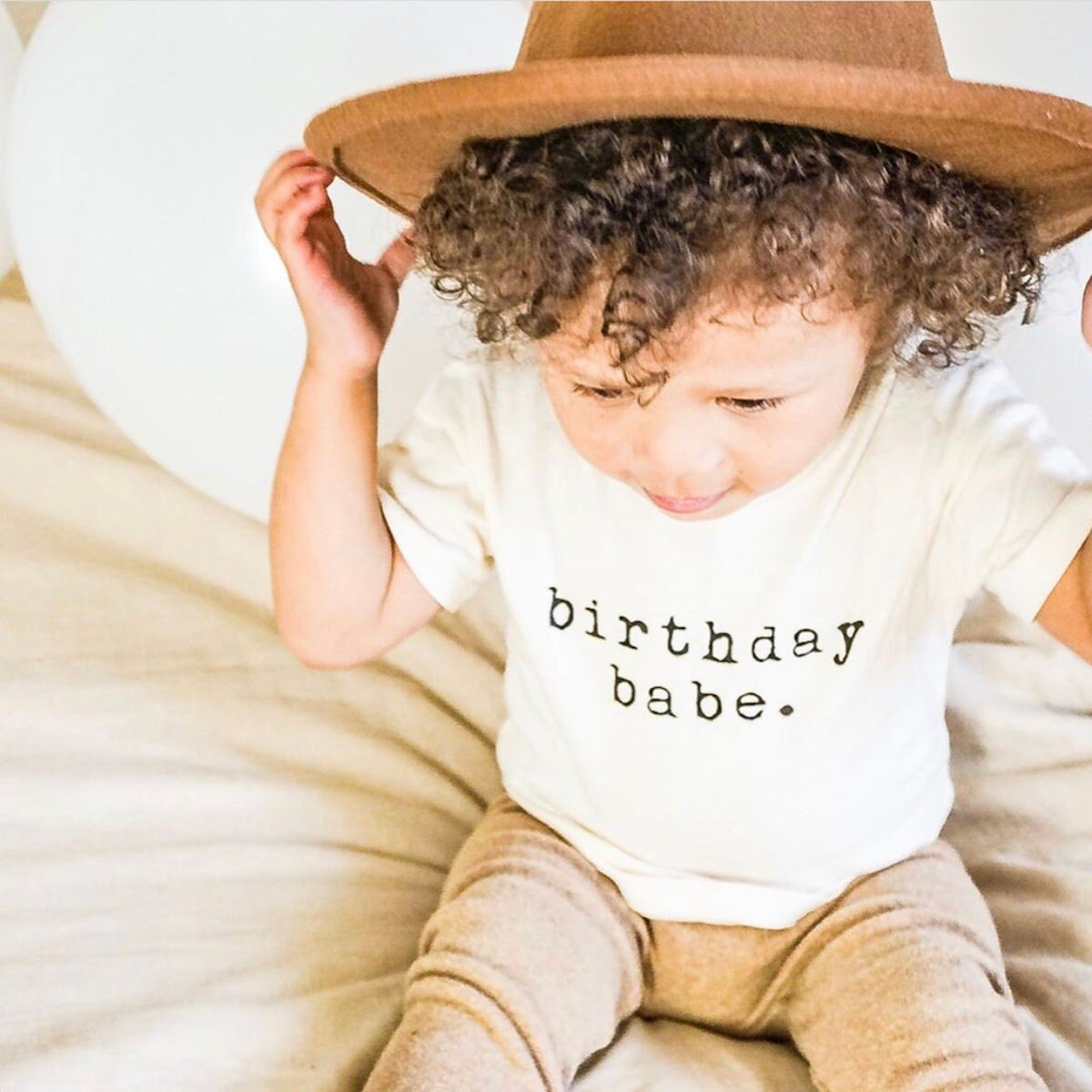 Birthday Babe Organic Cotton Kids T-Shirt – Short Sleeve, 2T–12Y