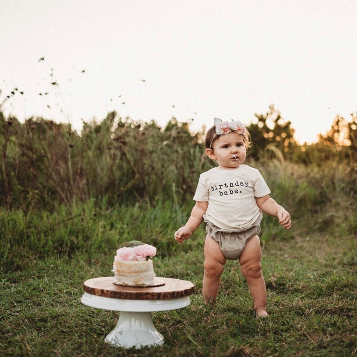 Birthday Babe Organic Cotton Kids T-Shirt – Short Sleeve, 2T–12Y