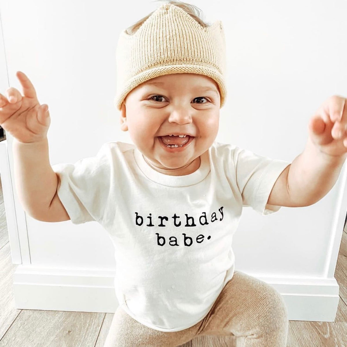 Birthday Babe Organic Cotton Kids T-Shirt – Short Sleeve, 2T–12Y